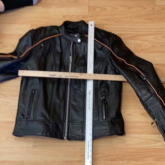 Leather Motorcycle Riding Jacket - Picture 2 of 5